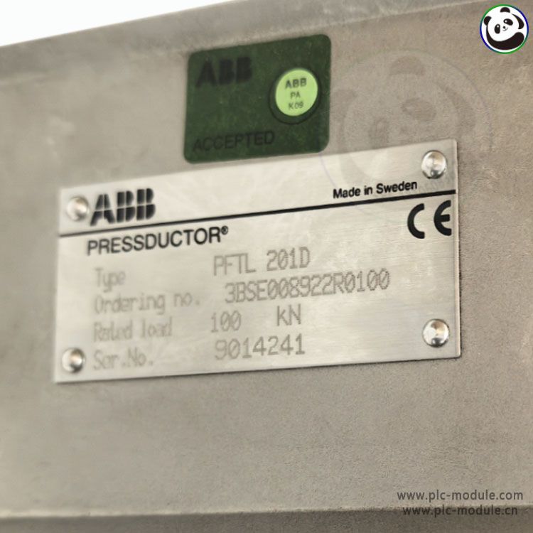 ABB PFTL201D-100kN 3BSE008922R0100 PRESSDUCTOR Load cell....jpg
