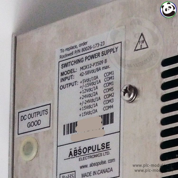 A-B 80026-173-23 MOX12-P3509 B SWITCHING POWER SUPPLY...jpg