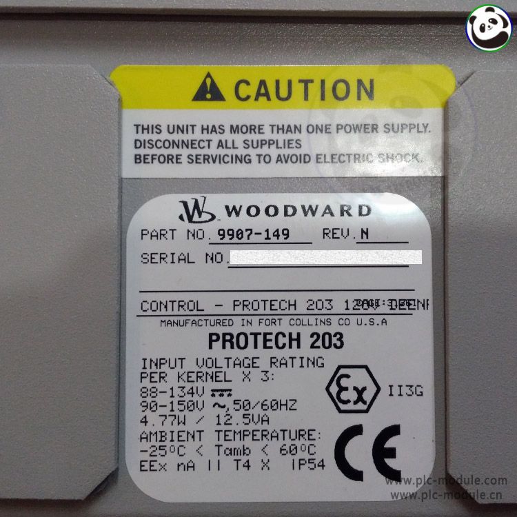 WOODWARD 9907-149 ProTech 203 Electronic Overspeed Trip Device..jpg