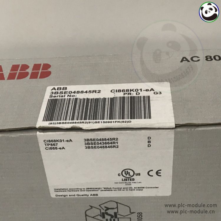 ABB CI868K01-eA 3BSE048845R2 AC800M Ethernet communication interface module.....jpg
