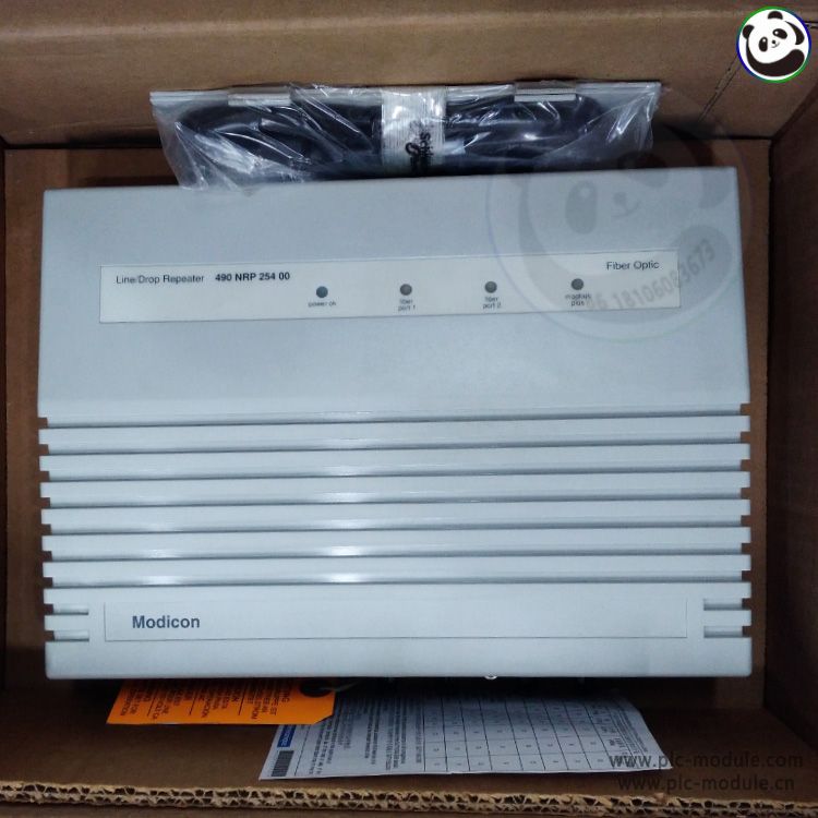 SCHNEIDER MODICON 490NRP25400 FIBER OPTIC REPEATER....jpg