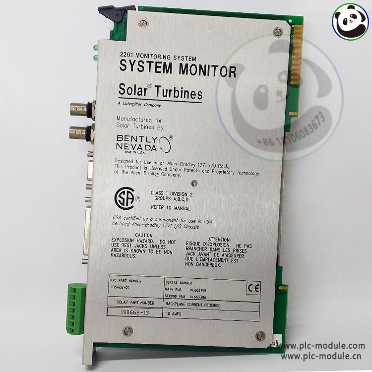 Bently Nevada 135462-01 Solar Turbines Board 2201 MONITORING SYSTEM 190662-13.jpg