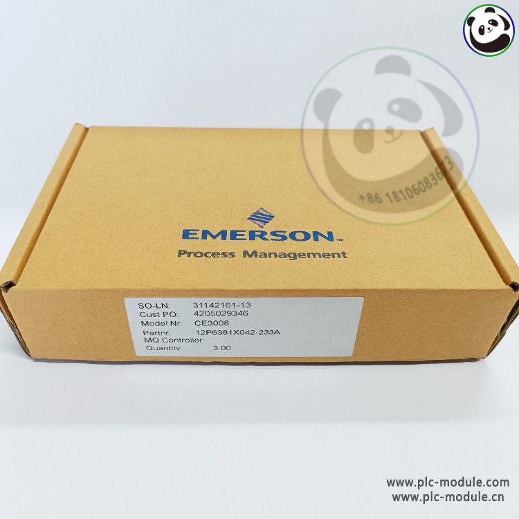 EMERSON CE3008 KJ2005X1-MQ1 12P6381X022 Controller Module..jpg