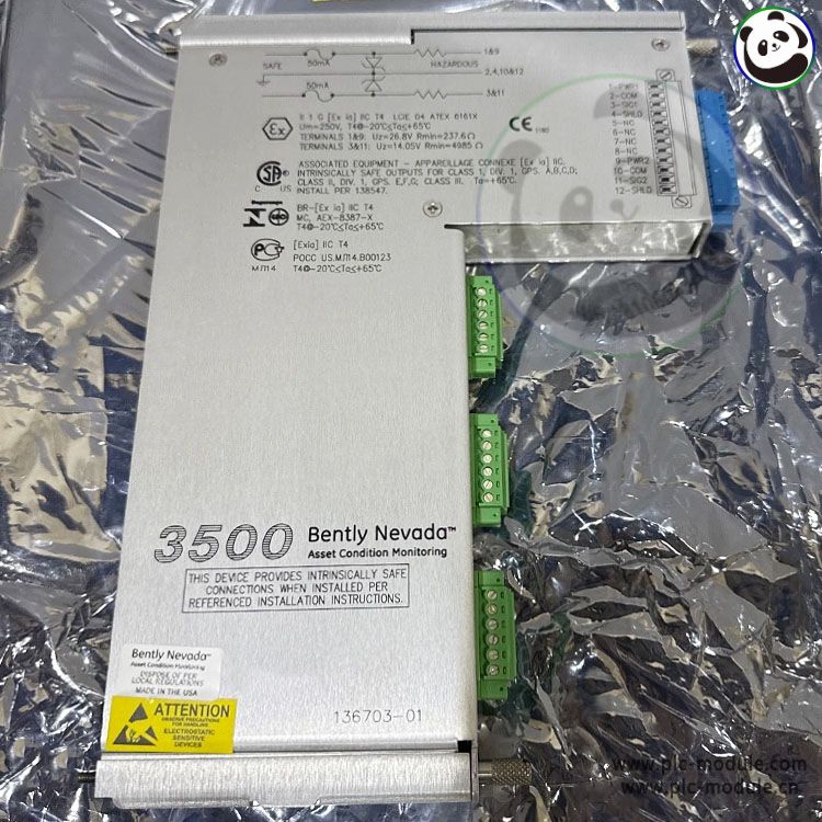 Bently 136703-01 Barrier Tachometer IO Module 3500-50..jpg