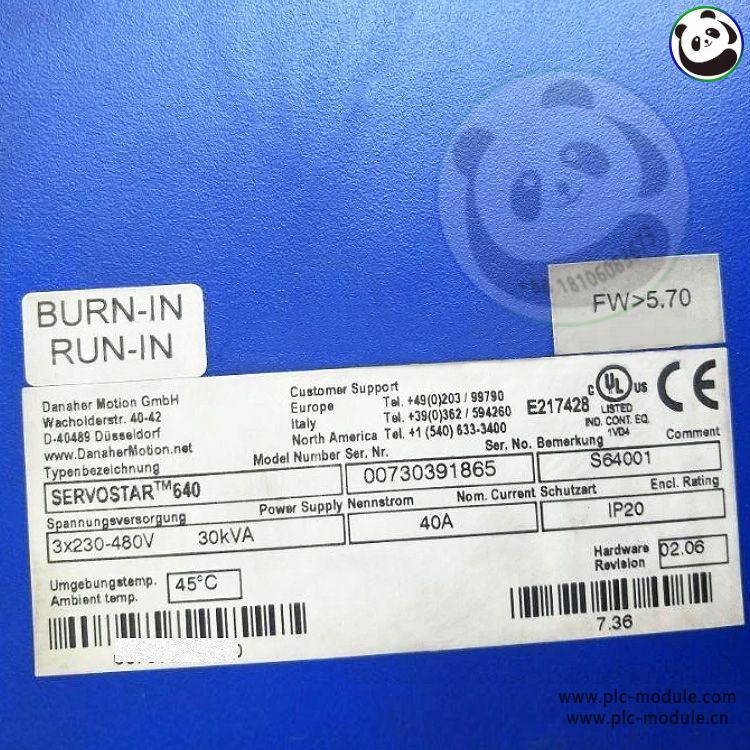 Kollmorgen SERVOSTAR 640 S64001 30kVA 40A IP20 Servoamplifier SERVOSTAR640.jpg