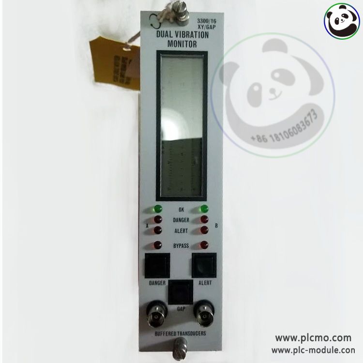 BENTLY NEVADA 3300-16 140720-01 Dual Vibration Monitor Module.jpg