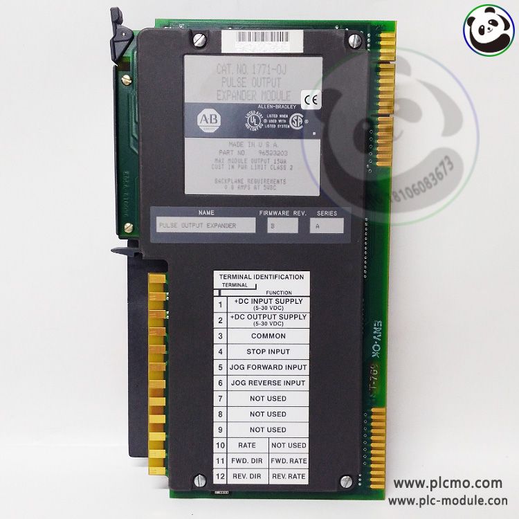 A-B 1771-OJ A PULSE OUTPUT EXPANDER MODULE 1771OJ 96523203