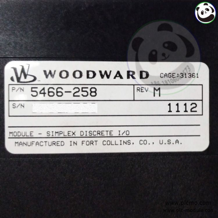 WOODWARD 5466-258 SIMPLEX DISCRETE IO MODULE...jpg