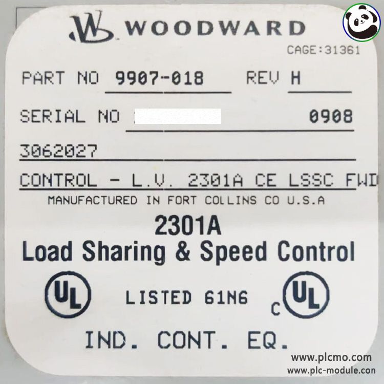 Woodward 9907-018 series 2301A Load Sharing and Speed Control..jpg
